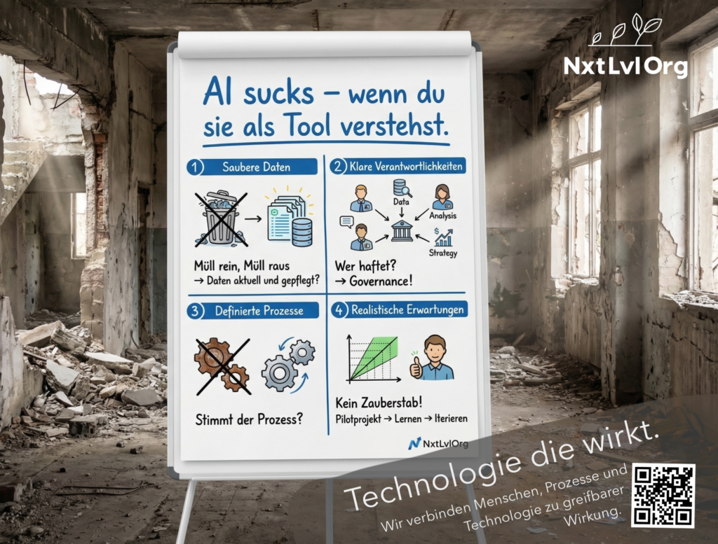 KI-Projekte scheitern nicht an der Technologie – sie scheitern an dem, was niemand anfassen wollte.